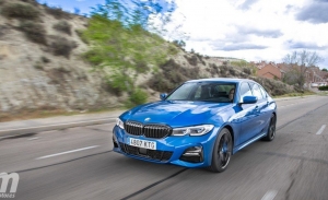 Alemania - Agosto 2021: El BMW Serie 3 se adentra en el podio