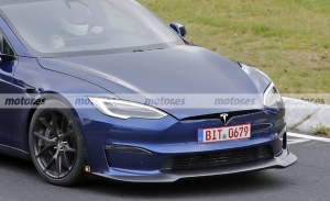Avistado de nuevo el Tesla Model S Plaid + en Nürburgring
