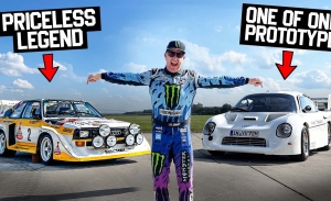 Ken Block pilota el Audi Quattro S1 E2 y del Grupo S de la marca alemana