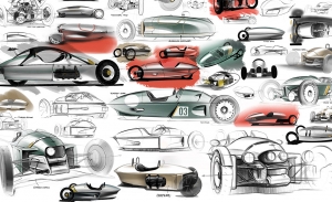 El diseño del nuevo Morgan 3 Wheeler 2022 se vislumbra en estos bocetos