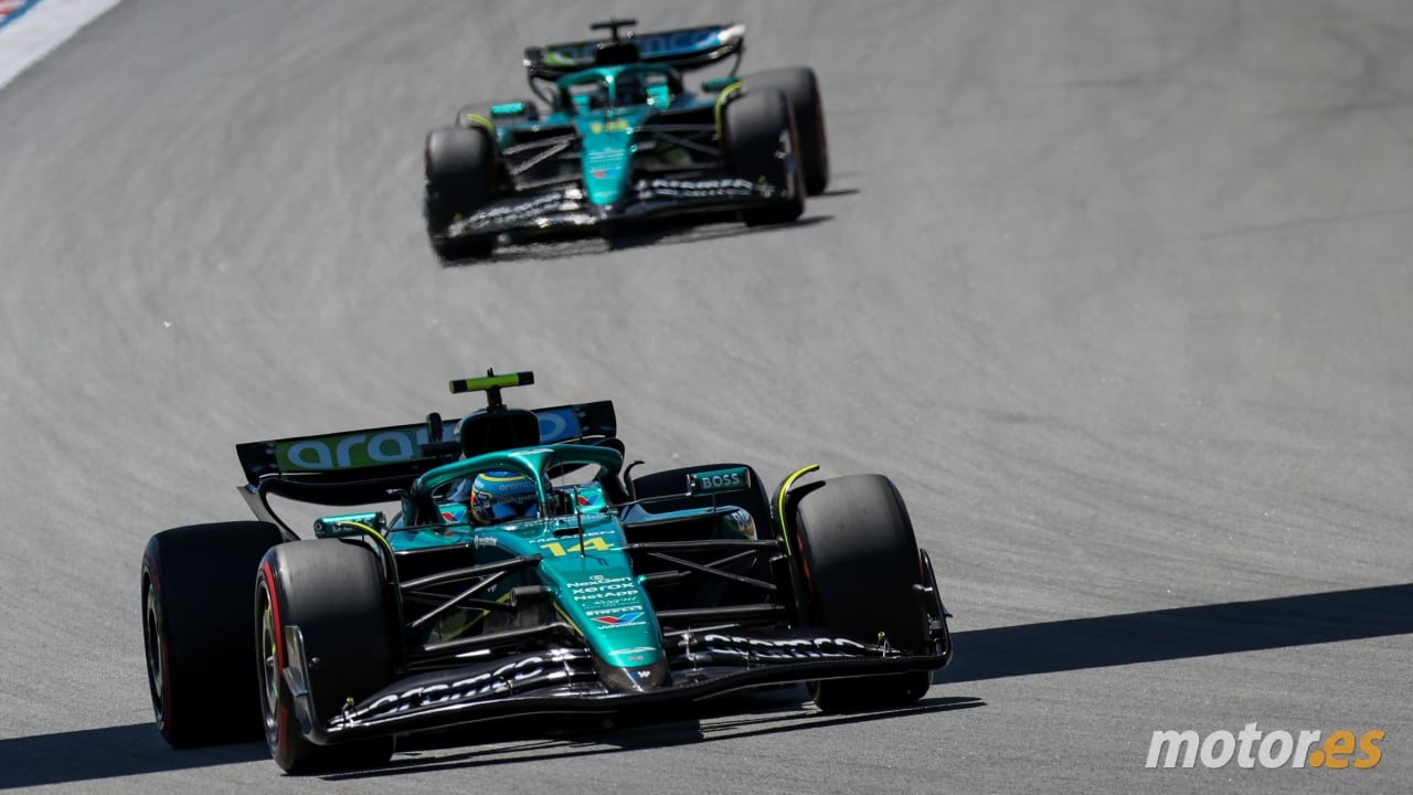 Alivio para Aston Martin, el AMR25 supera el examen de Barcelona con el nuevo alerón delantero