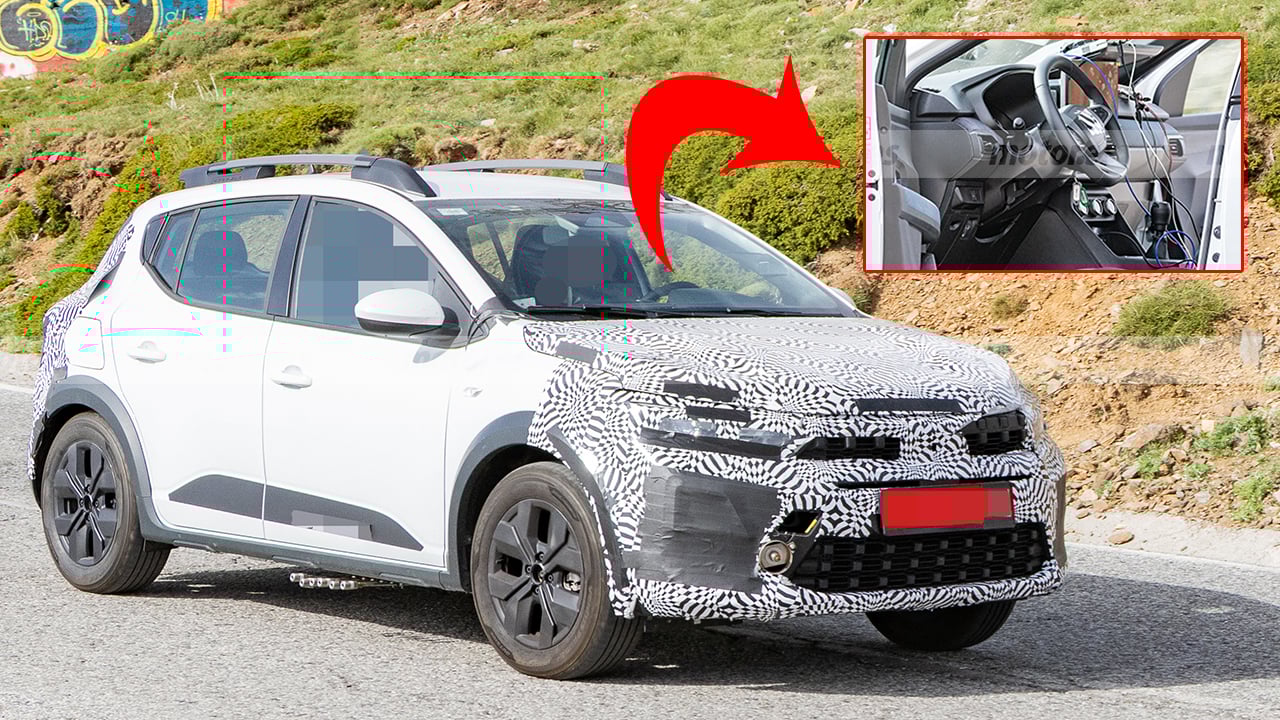 El interior del Dacia Sandero 2026 cazado en fotos espía revela el salto tecnológico que se avecina