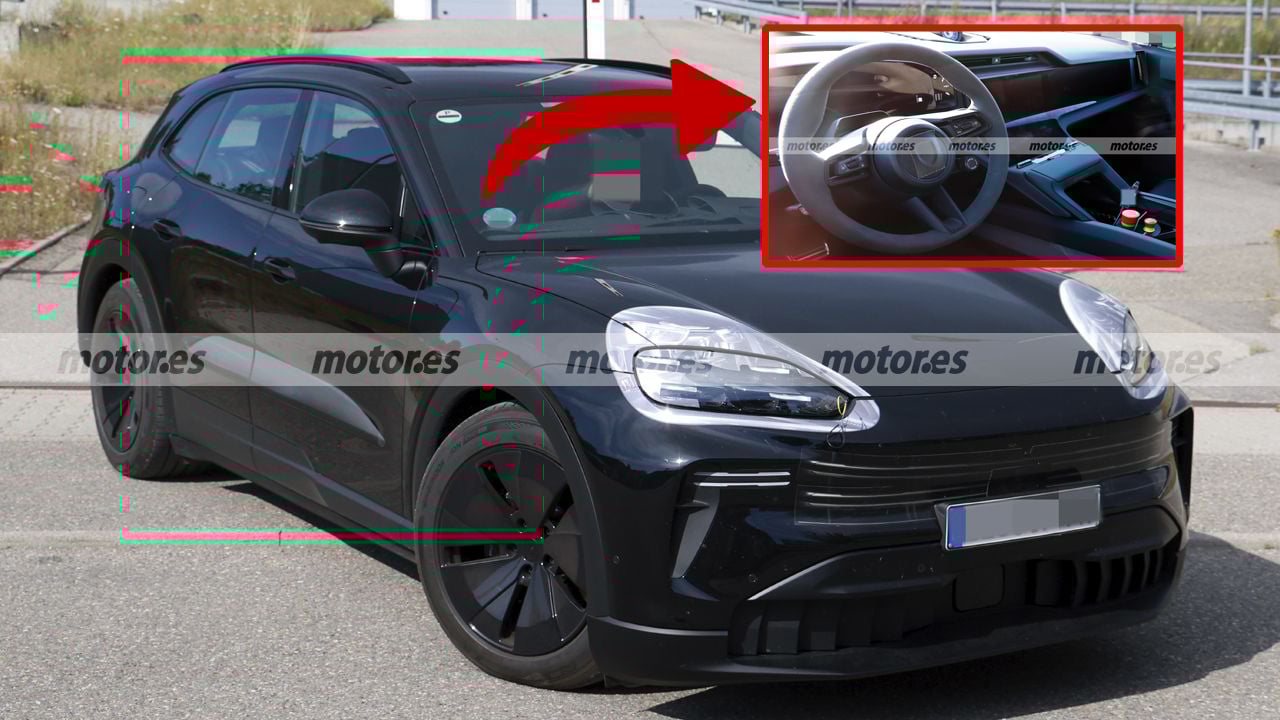 ¡Por fin se deja ver! El nuevo Porsche Cayenne eléctrico revela su interior (y su nueva cara también)