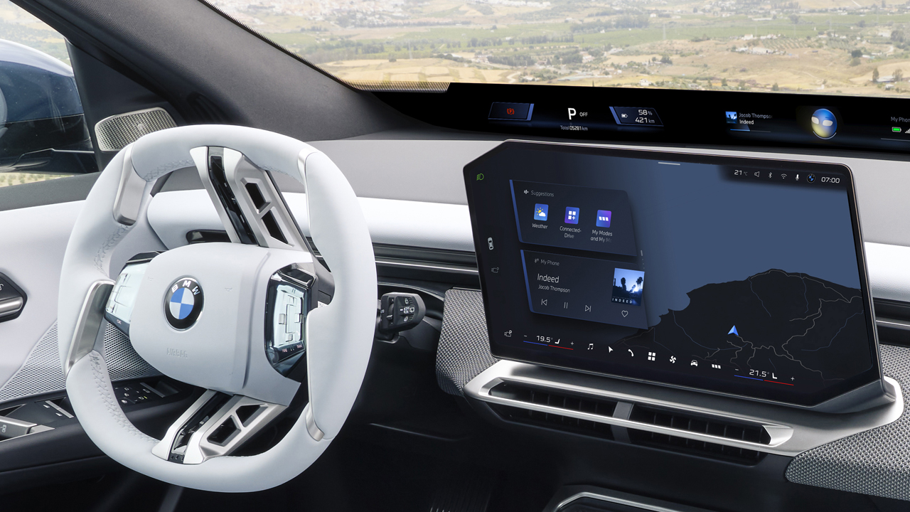 Her vehicle awaiting the open road