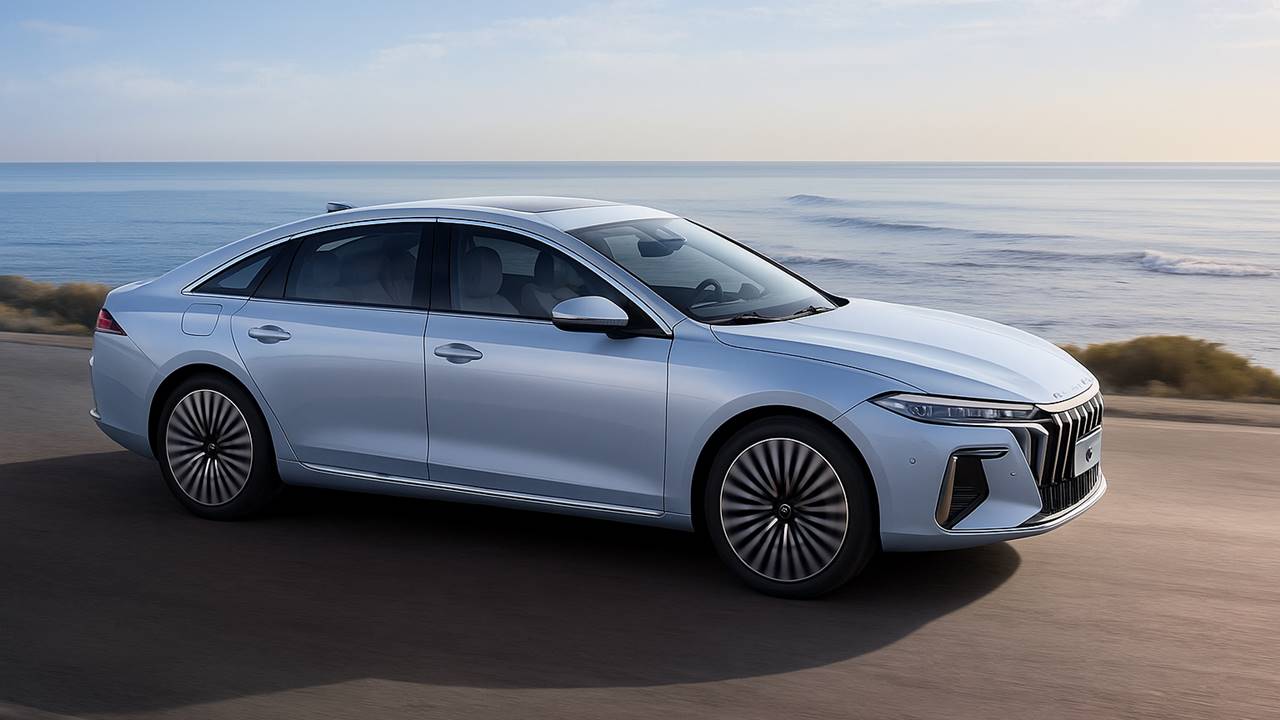 Roewe M7 DMH. Una berlina híbrida enchufable con el tamaño del Passat, 2.000 km de autonomía y un precio de solo 13.700 euros