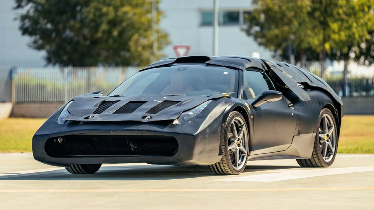 El Ferrari 458 quizás más raro sale a subasta, un prototipo con el motor V12 de LaFerrari