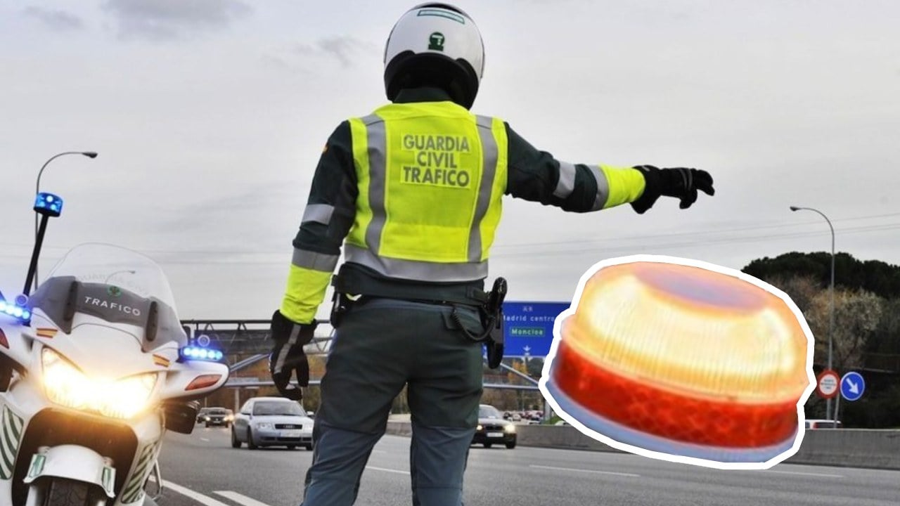 La Guardia Civil vuelve a cargar contra la baliza V-16 de la DGT: "No puede sustituir a los triángulos"