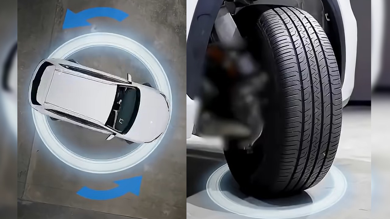 Adiós a las maniobras de aparcamiento complicadas: las cuatro ruedas de este coche giran 90 grados y hacen movimientos imposibles