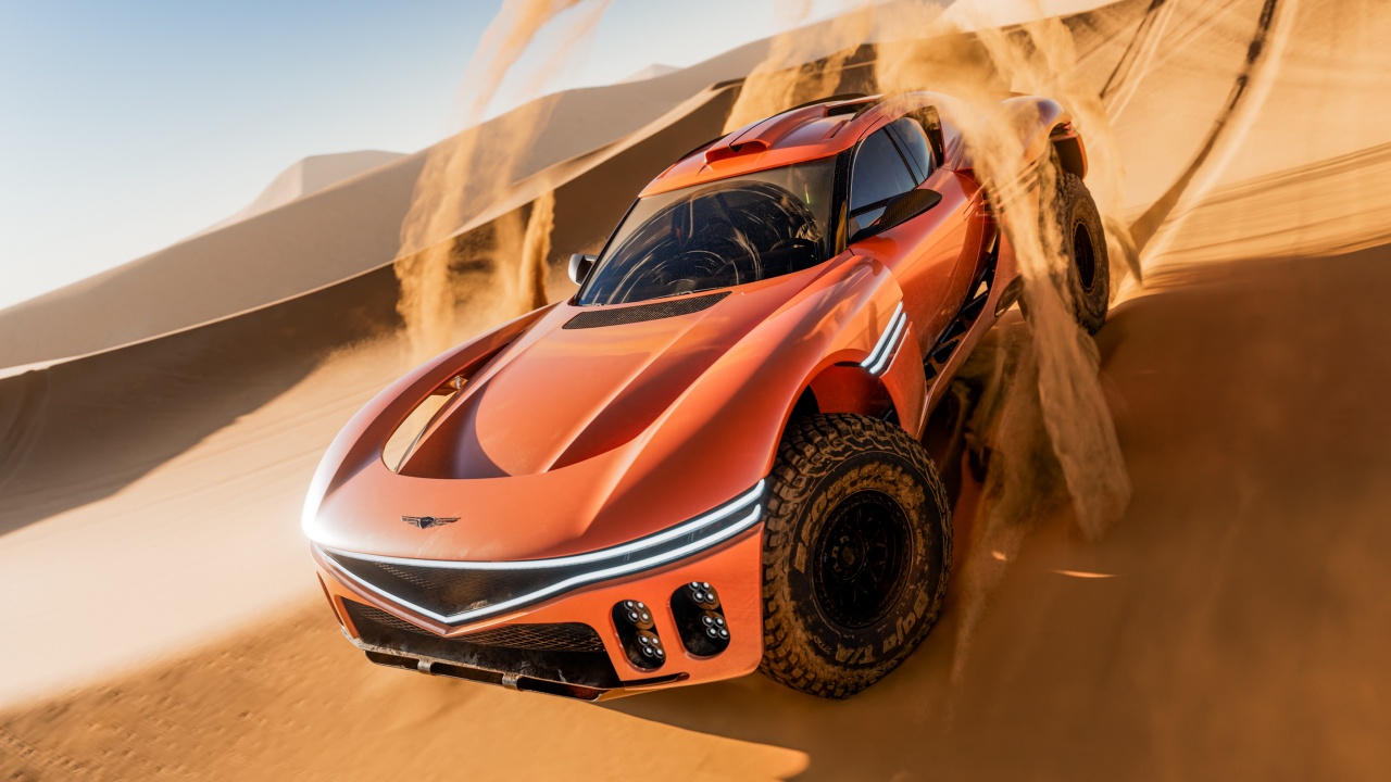 Genesis se salta todas las reglas del desierto con el X Skorpio Concept: V8 y 1.100 CV sin complejos