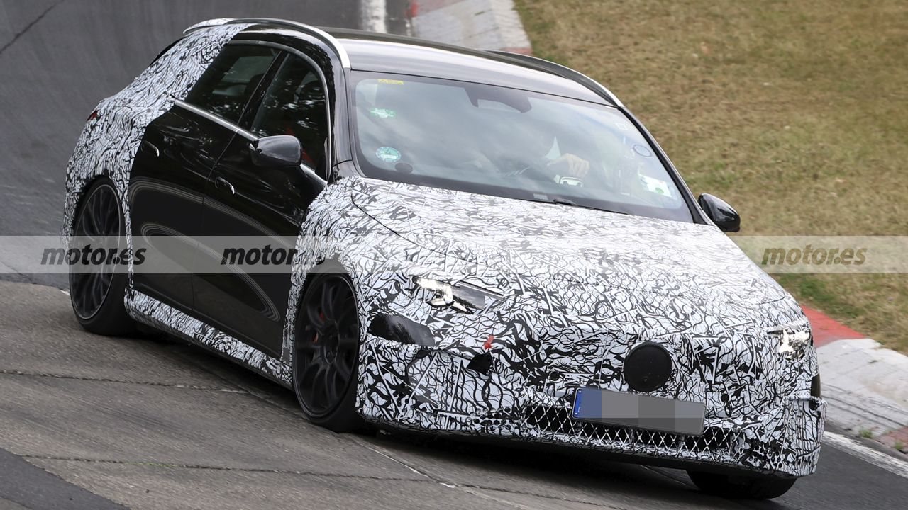 Mercedes-AMG prueba su único familiar eléctrico en Nürburgring, con más de 540 CV que asustan