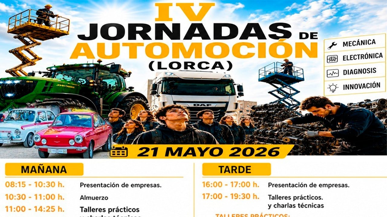 Lorca celebra mañana las IV Jornadas de Automoción con talleres prácticos y charlas técnicas
