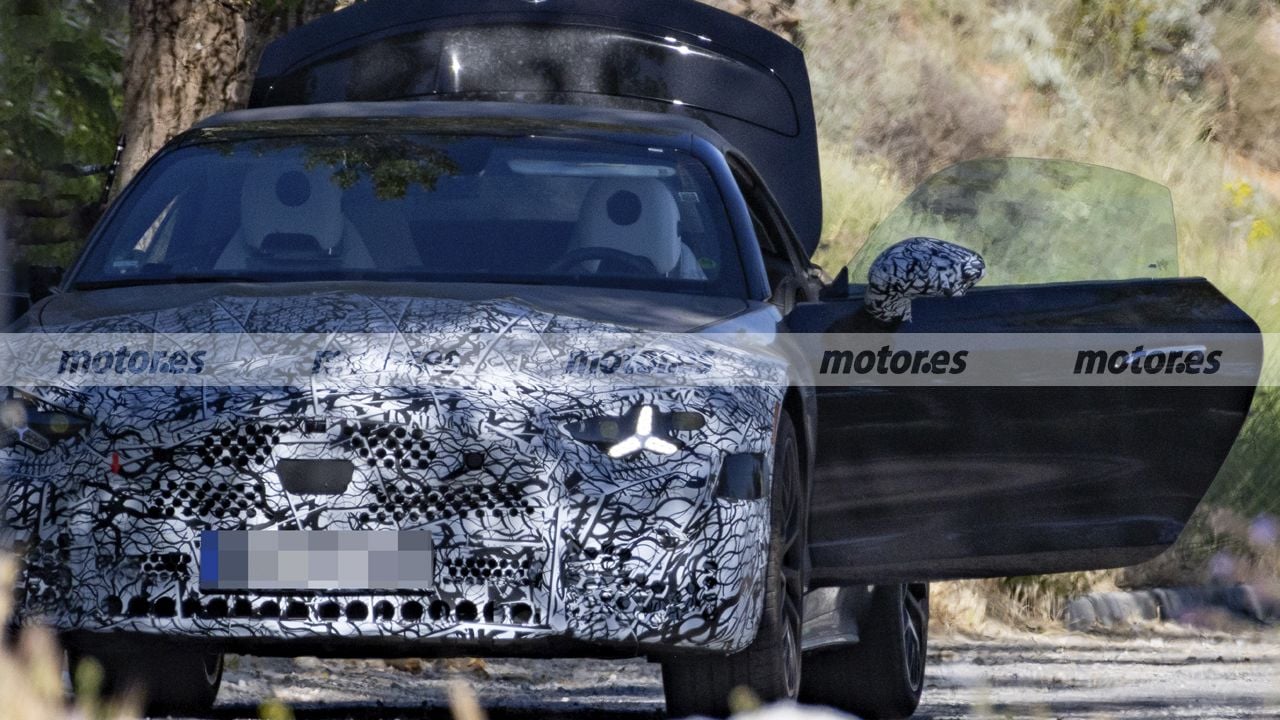 El Mercedes-AMG SL Facelift 2027 deja ver en sus pruebas de calor con detalles todavía sin explicación
