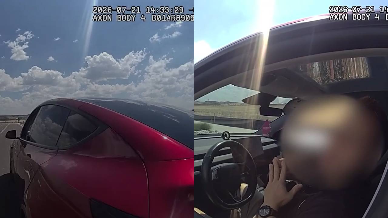 Un conducente di Tesla viene multato per eccesso di velocità e cerca di giustificarsi con la tecnologia FSD, ma la legge non lo ascolta