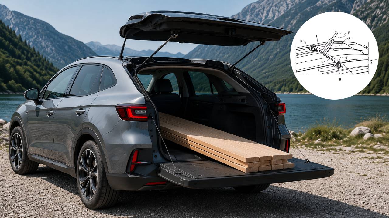 Parece sacado de un experimento extraño, pero Stellantis tiene una patente para convertir un compacto en pick-up