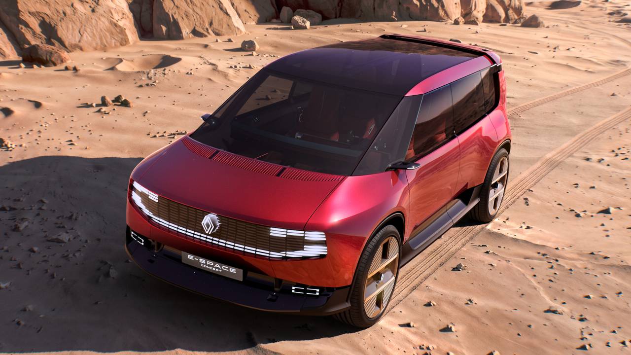 Seis butacas, salón acristalado y ni rastro de SUV: el E-Space Concept es el Renault más valiente del salón